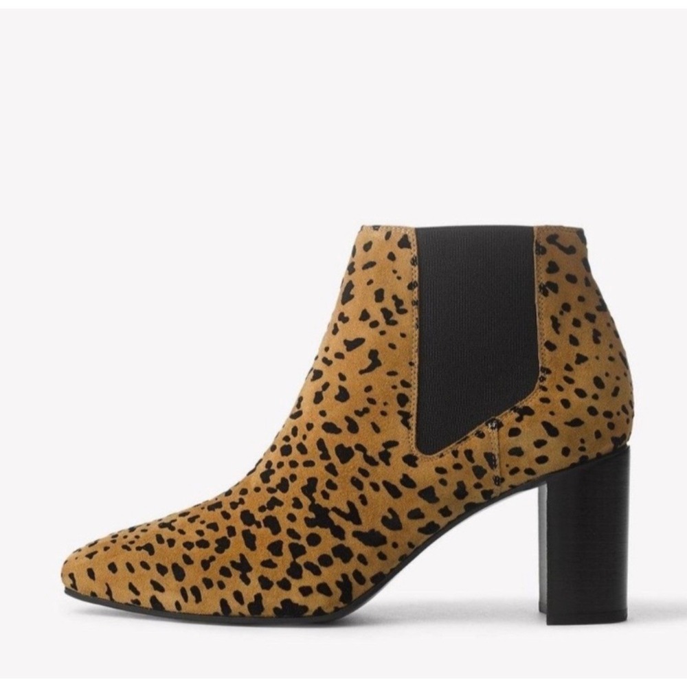 Rag & Bone Aslen Leopard Print Suede Ankle Boots Made In Italy Size 10‎ Womens